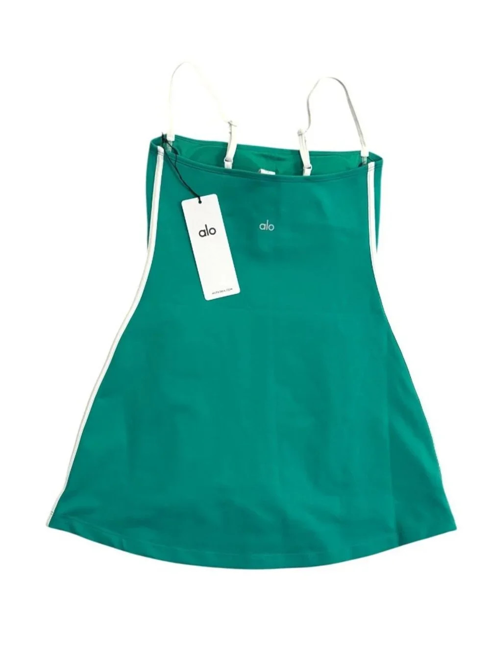 ALO Yoga Airbrush Streamlined Dress in Spruce Green